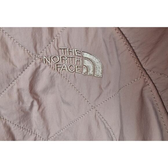 The North Face Women Medium Misty Rose/ Vintage White "Rosie Sherpa Po Jacket" - Picture 6 of 8